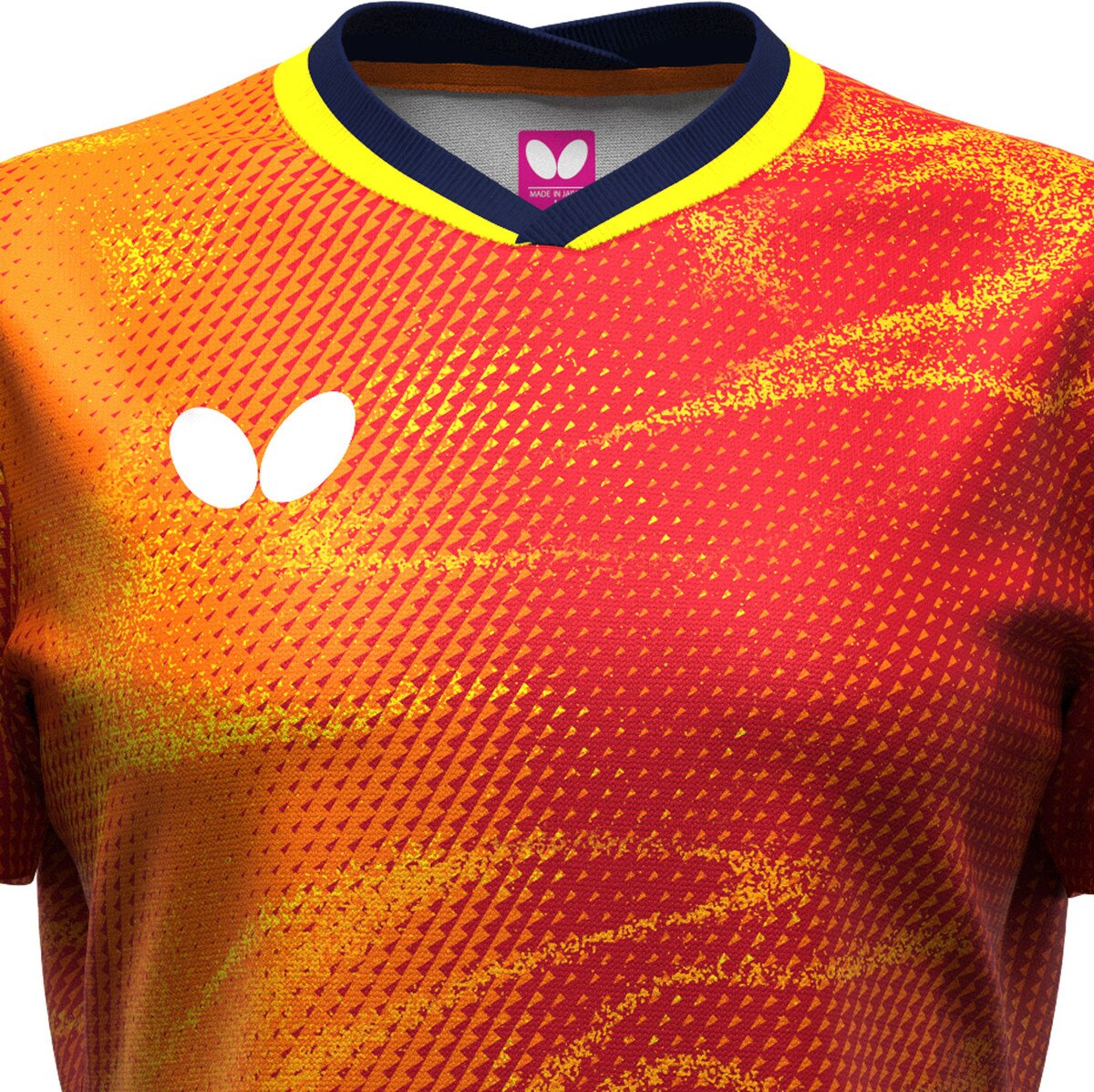 Butterfly Elistar 12 Lady Shirt - Red - Front - Close-Up